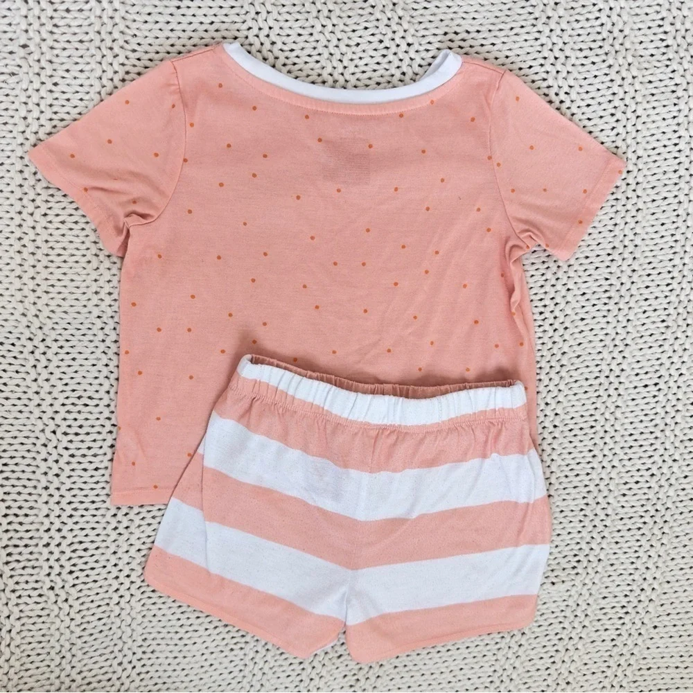 Cat & Jack Girl's Stripped Pajama Set Soft and Cozy Sleepwear Size Small (6-6x)